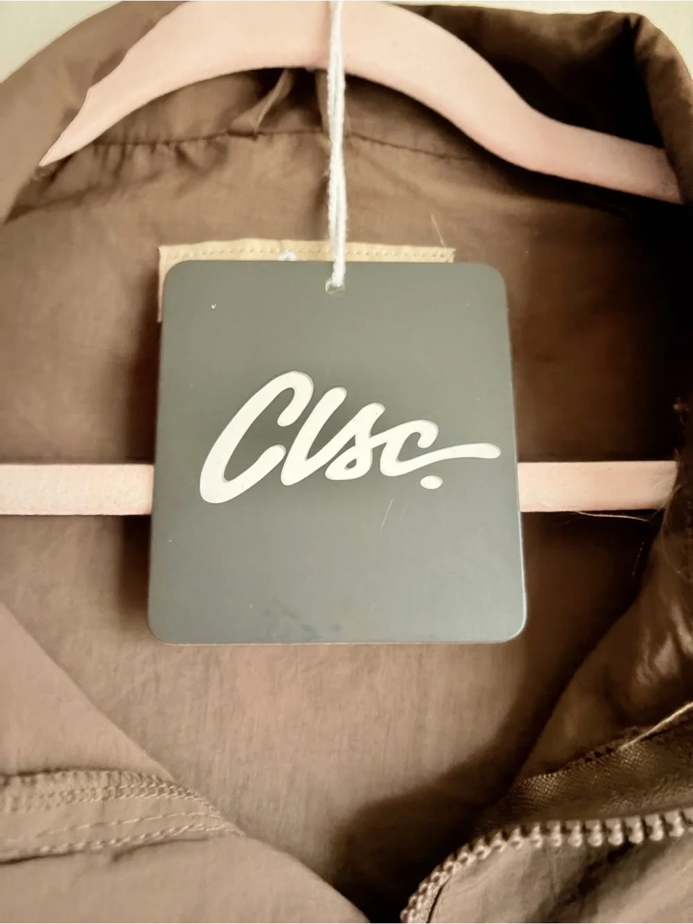 CLSC Life 1/2 Zip Pullover Windbreaker Jacket Mens Sz L Brown Streetwear Skater